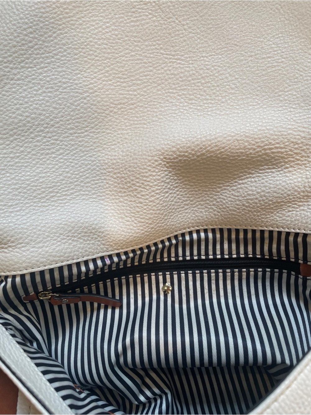 Kate Spade Colorblock Purse Crossbody Black White Brown Flap - Picture 12 of 16